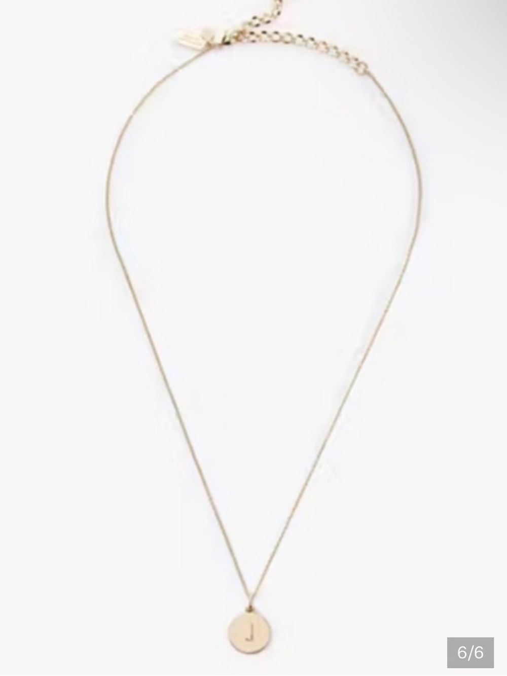kate spade Gold Initial J Pendant Necklace